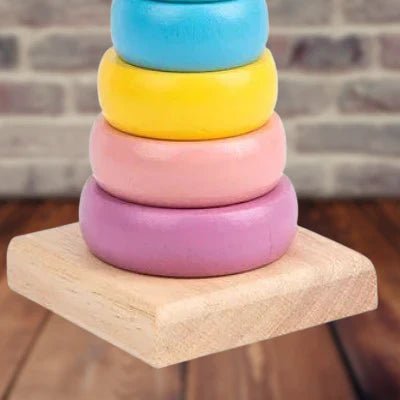 Jouet en Bois - WoodenToys™ - Tour Macaron - Maman et Bébé - Boutique Mahunart