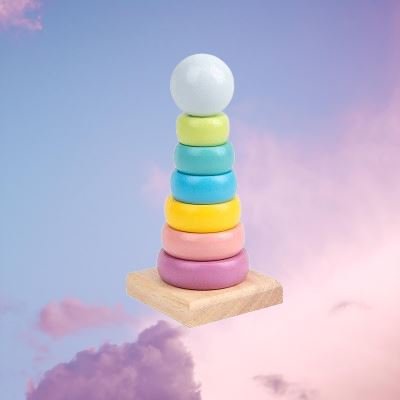 Jouet en Bois - WoodenToys™ - Tour Macaron - Maman et Bébé - Boutique Mahunart