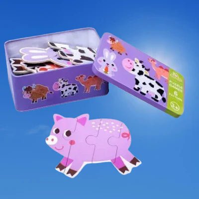 Puzzle Montessori - BabyPuzzle™ - Bétail - Maman et Bébé - Boutique Mahunart